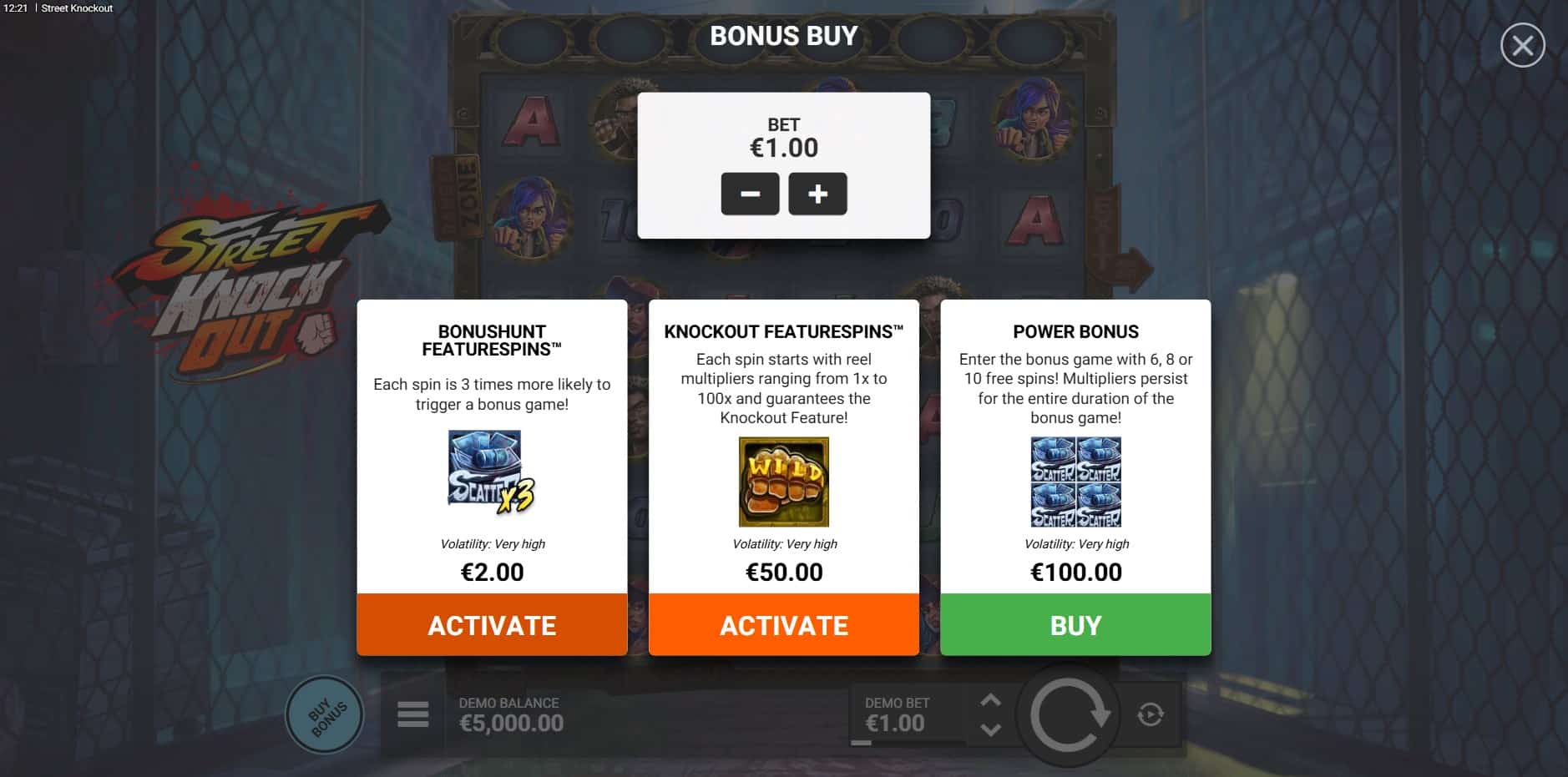 Street Knockout slot