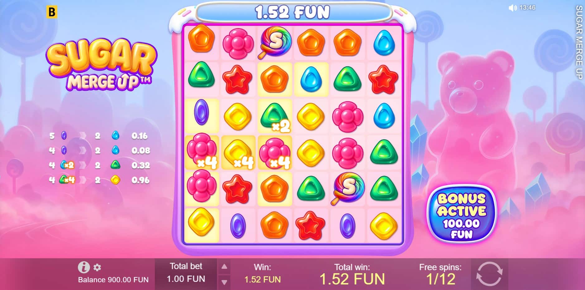 Sugar Merge Up slot