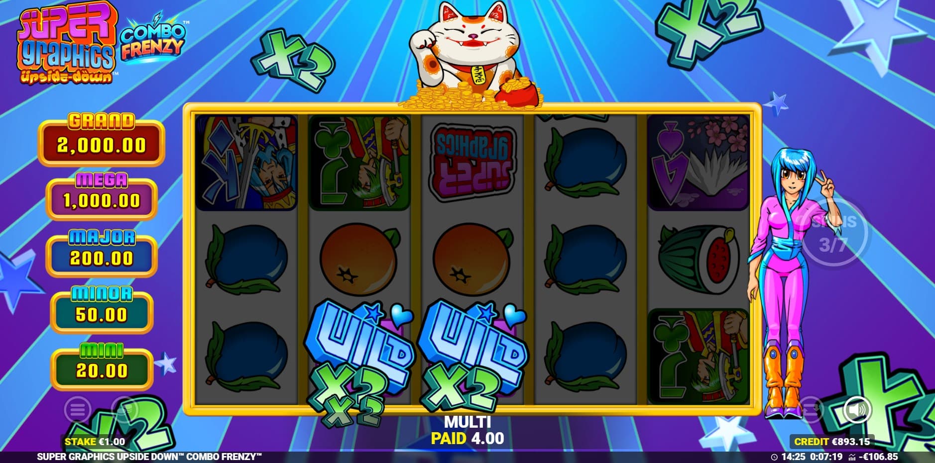 Super Graphics Upside Down slot
