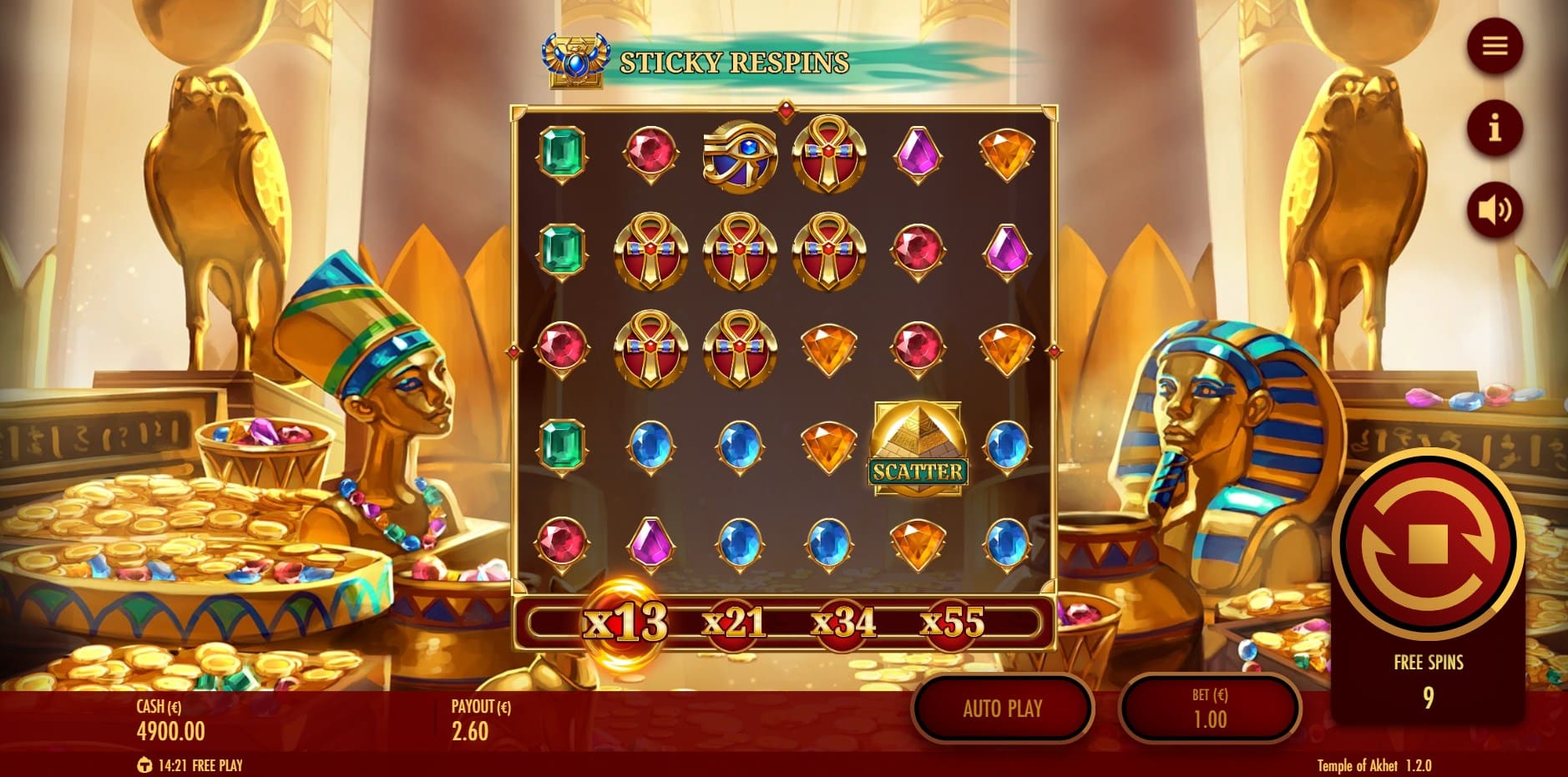 Temple of Akhet slot