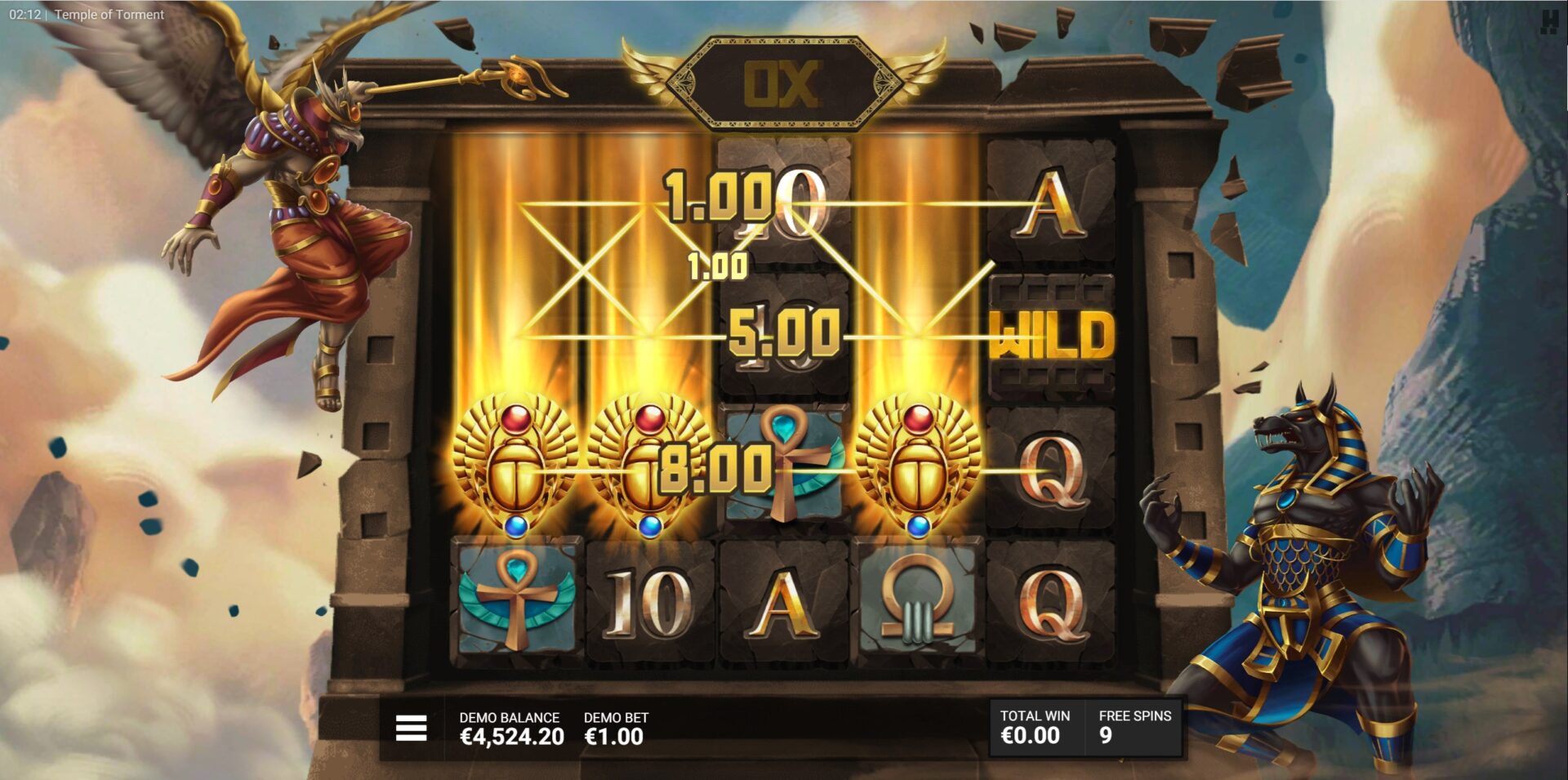 Temple of Torment Slot - Reign of Ra Free Spins