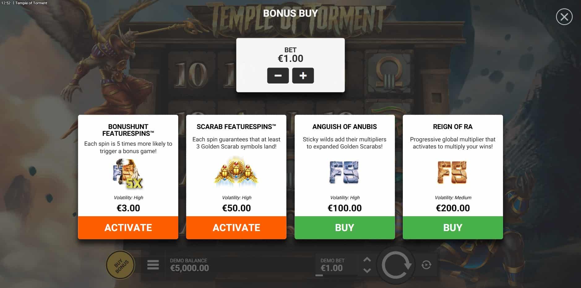 Temple of Torment slot