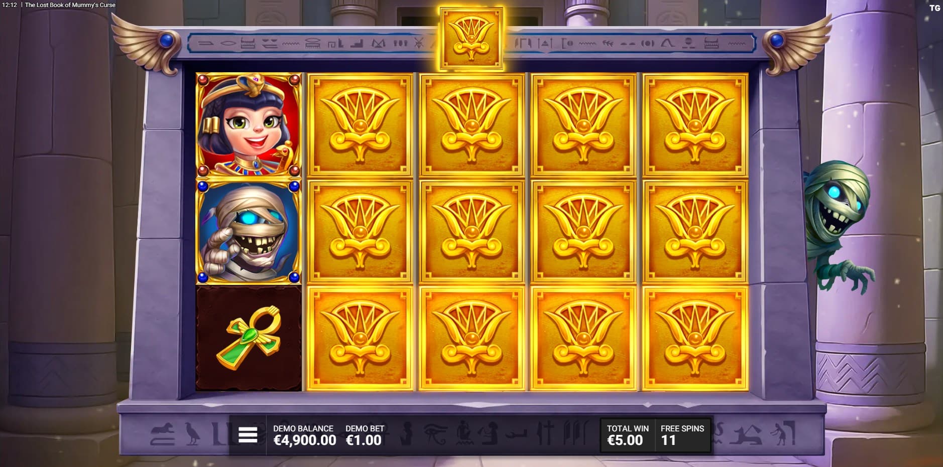 The Lost Book of Mummy's Curse slot