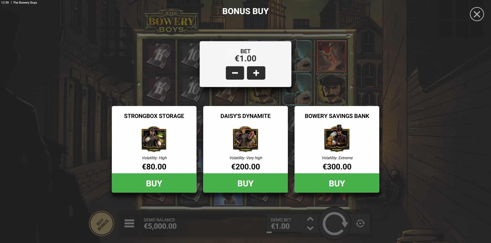 The Bowery Boys slot