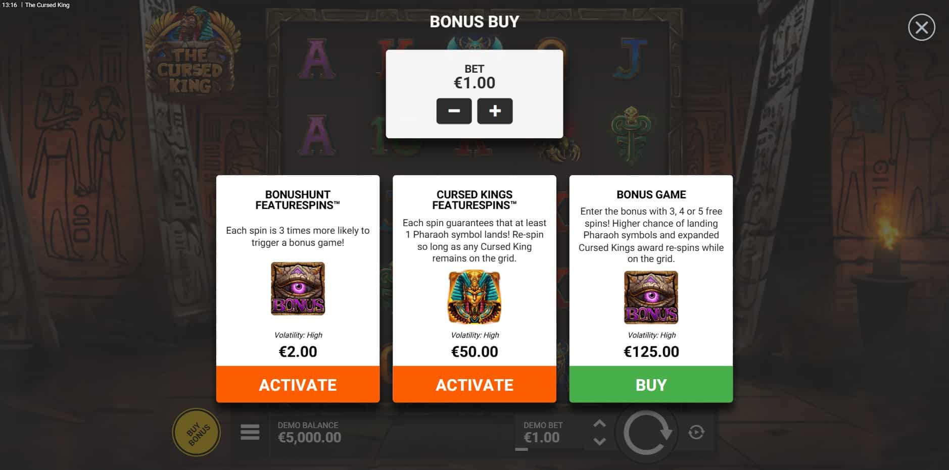 The Cursed King slot