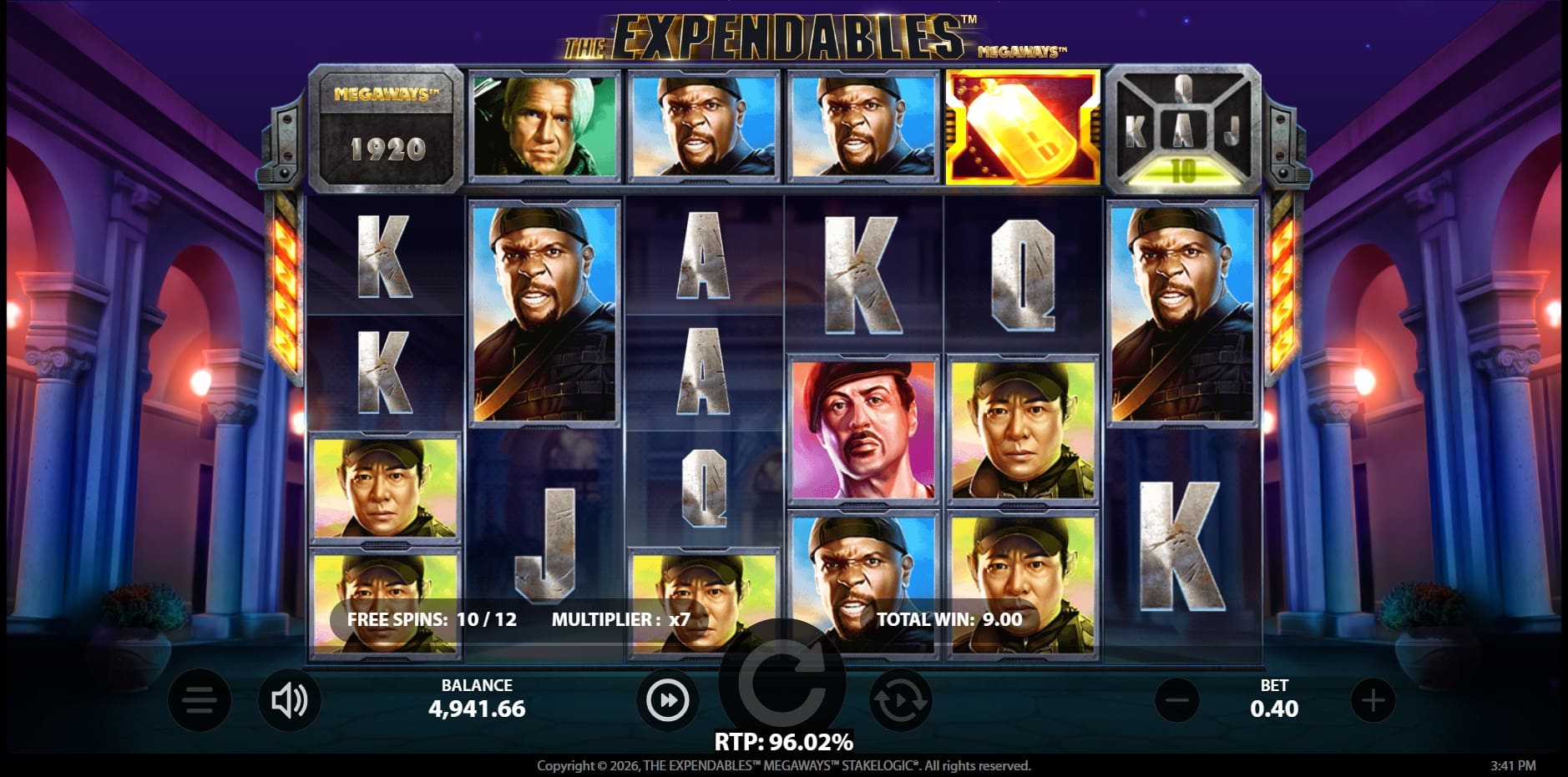 The Expendables Megaways slot