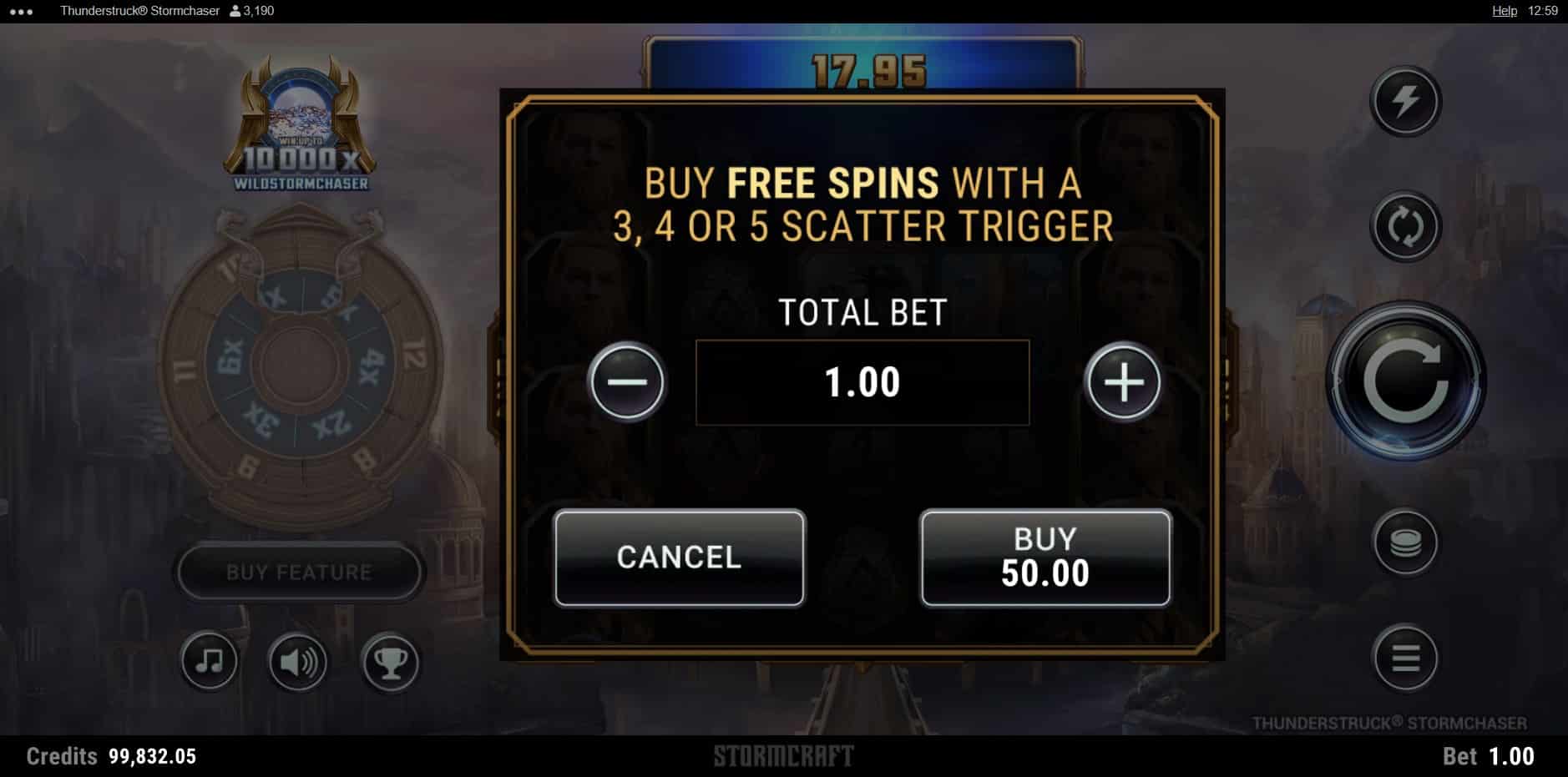 Thunderstruck Stormchaser slot
