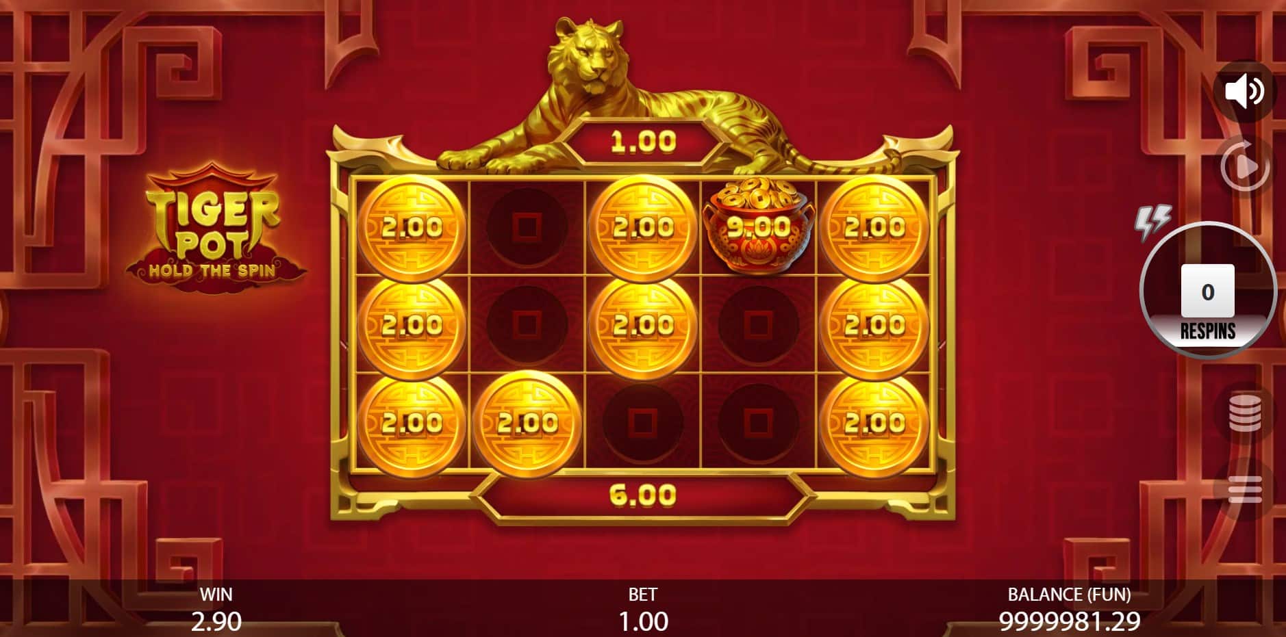 Tiger Pot: Hold the Spin slot