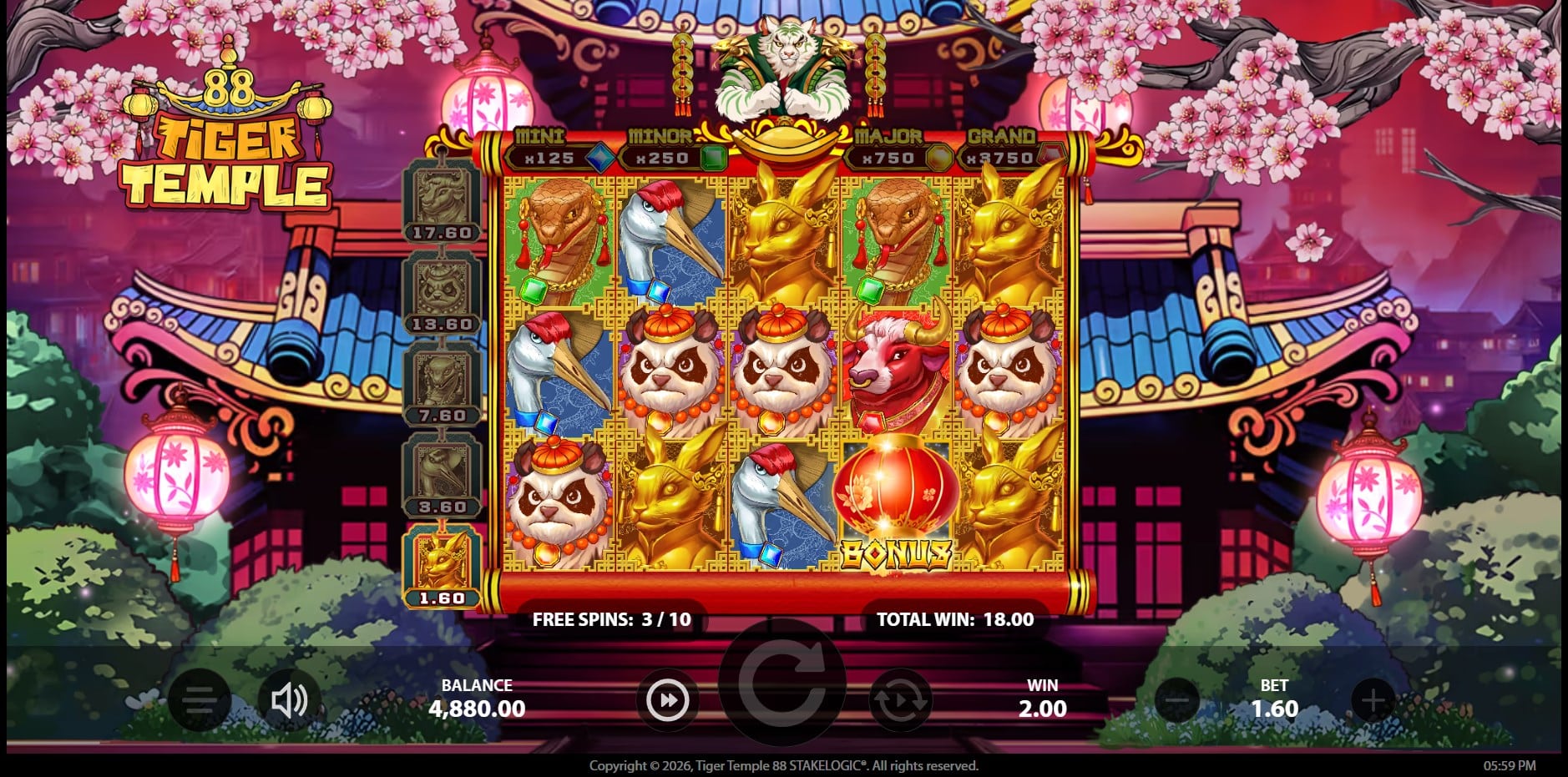 Tiger Temple 88 slot