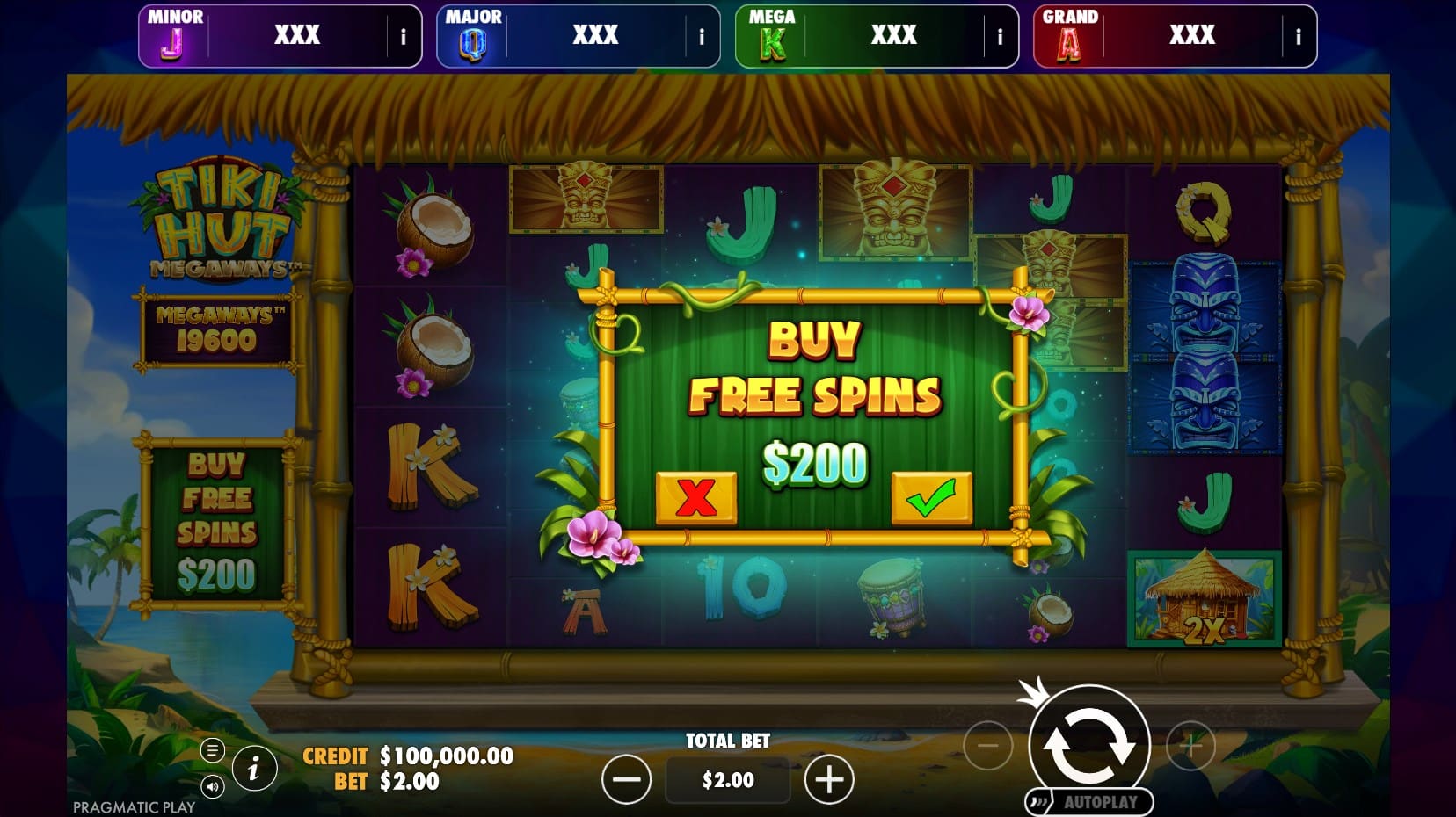 Tiki Hut Megaways slot