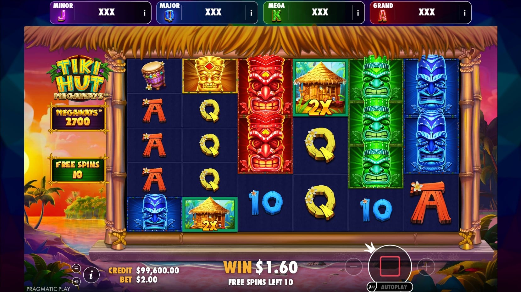 Tiki Hut Megaways slot