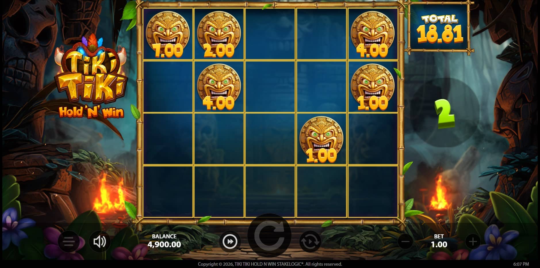 Tiki Tiki Hold 'N Win slot