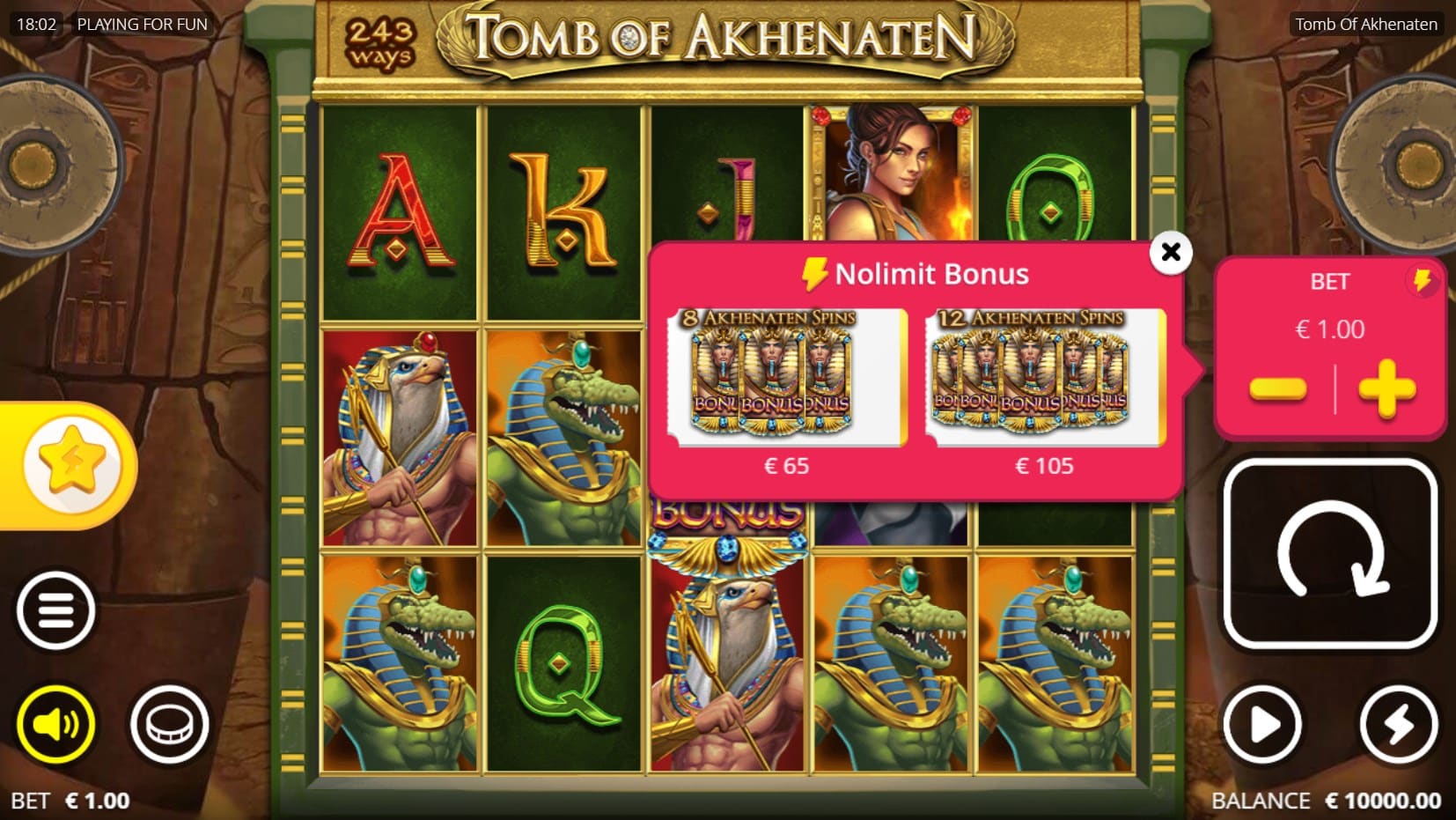 Tomb of Akhenaten slot