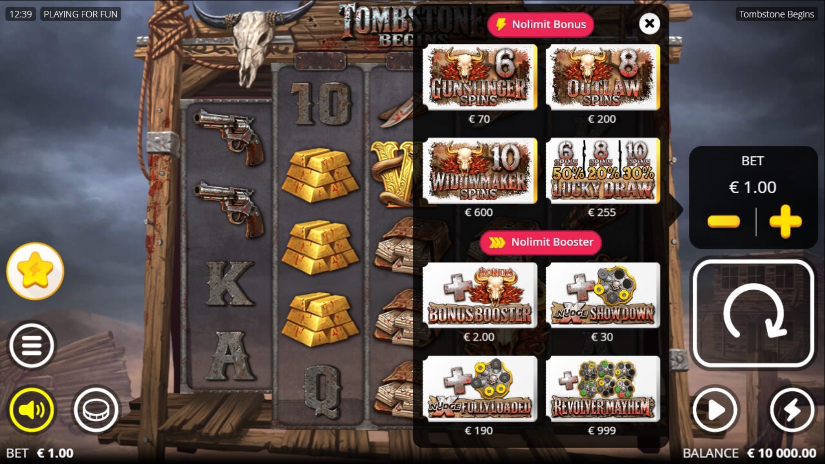 Tombstone Begins slot