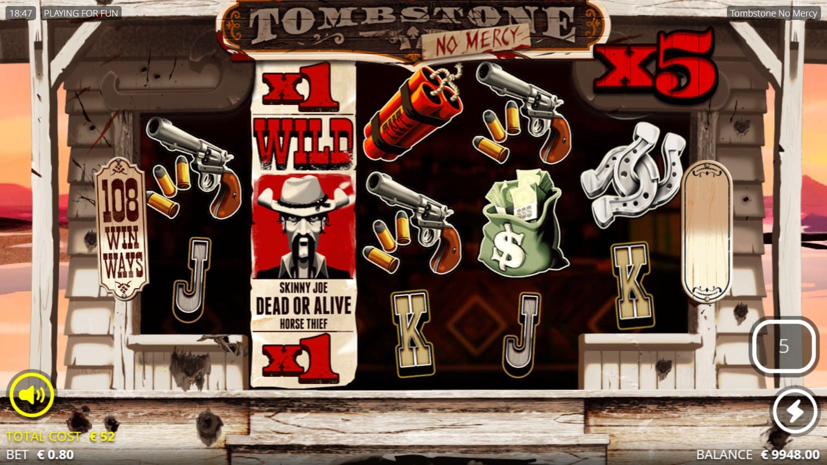 Tombstone No Mercy slot