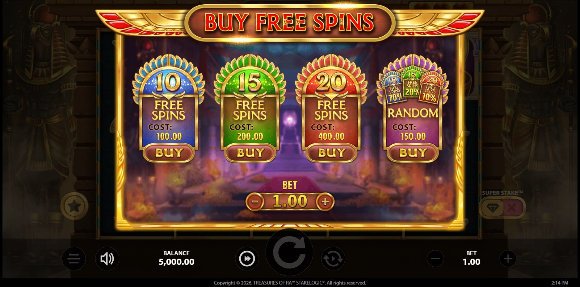 Treasures of Ra slot