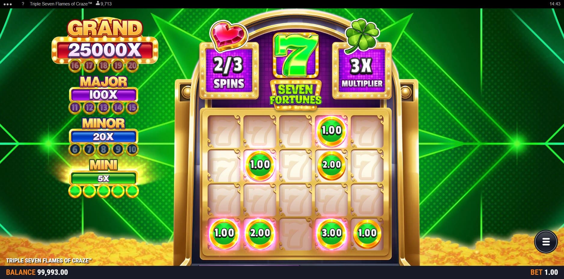 Triple Seven Flames of Crazy slot