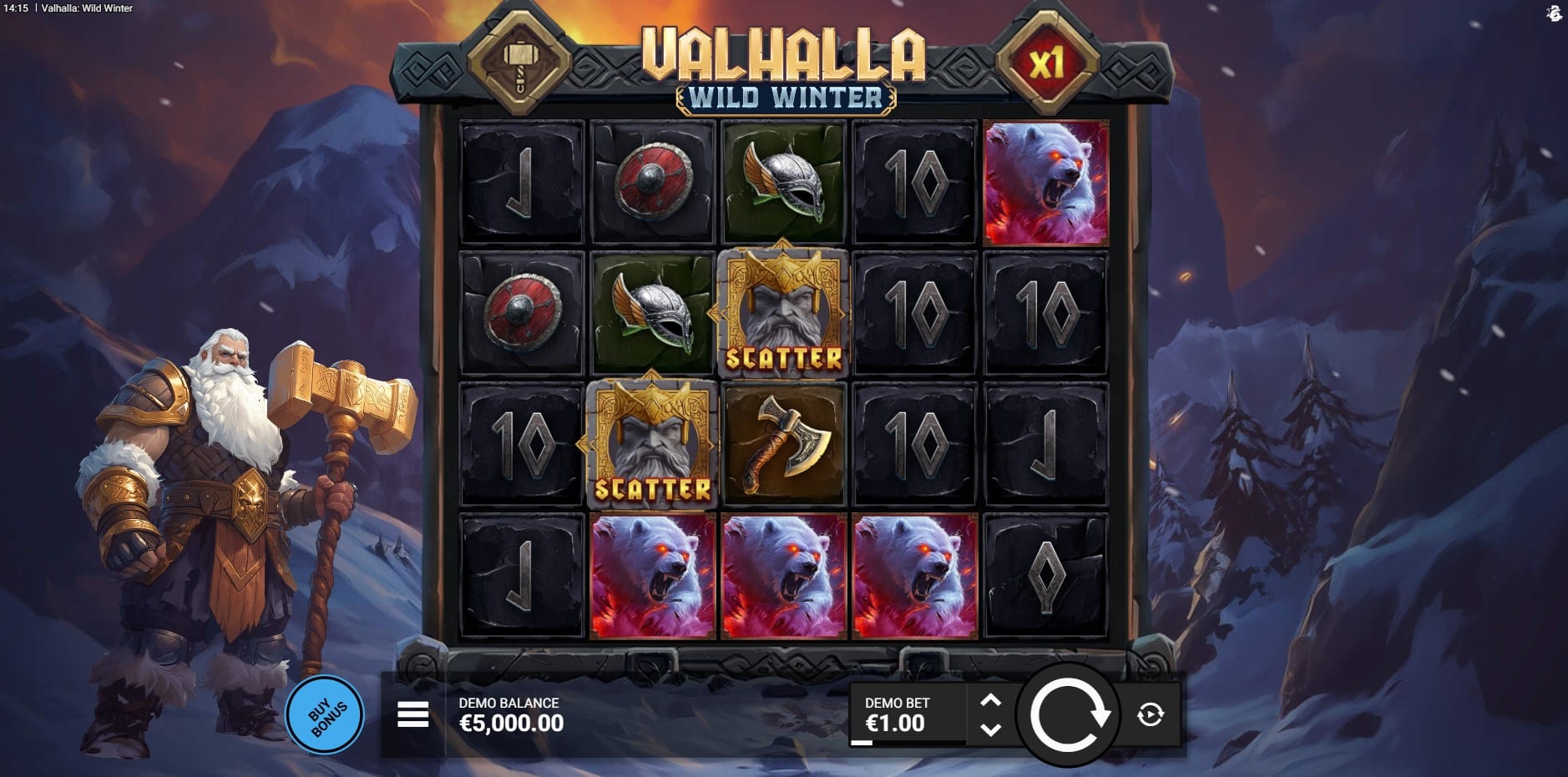 Valhalla Wild Winter slot