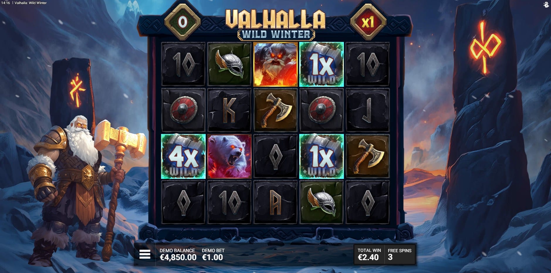 Valhalla Wild Winter slot