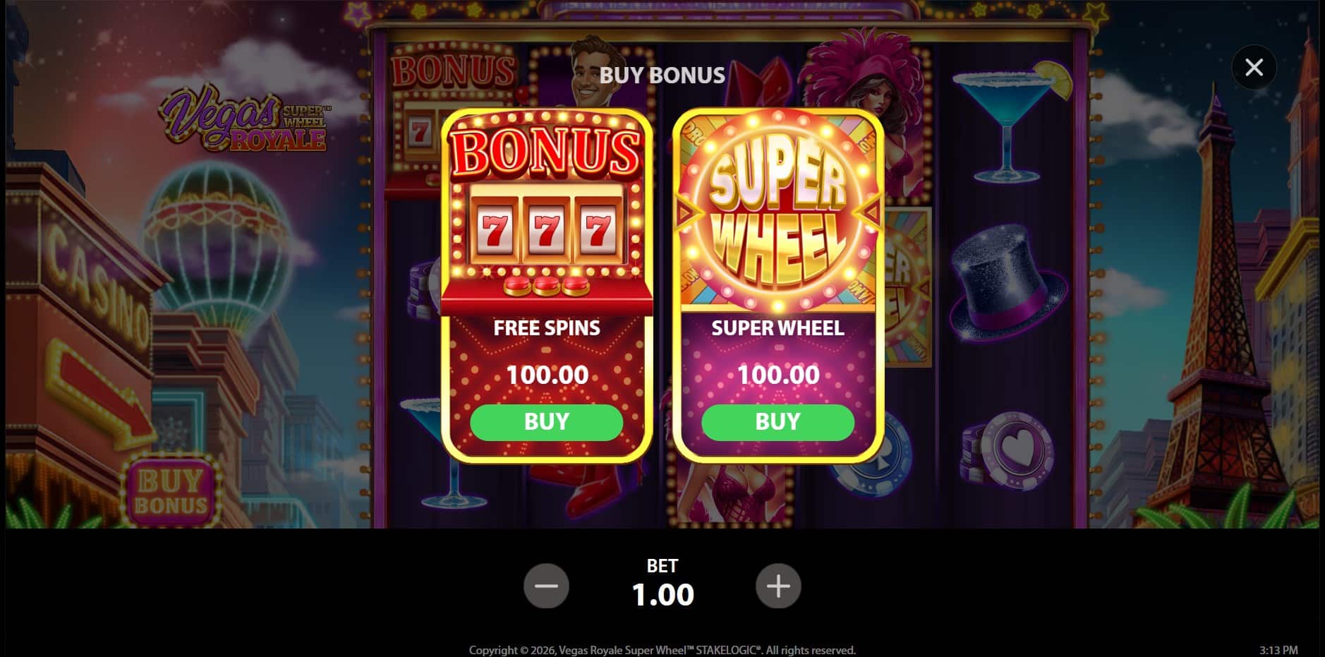Vegas Royale Super Wheel slot