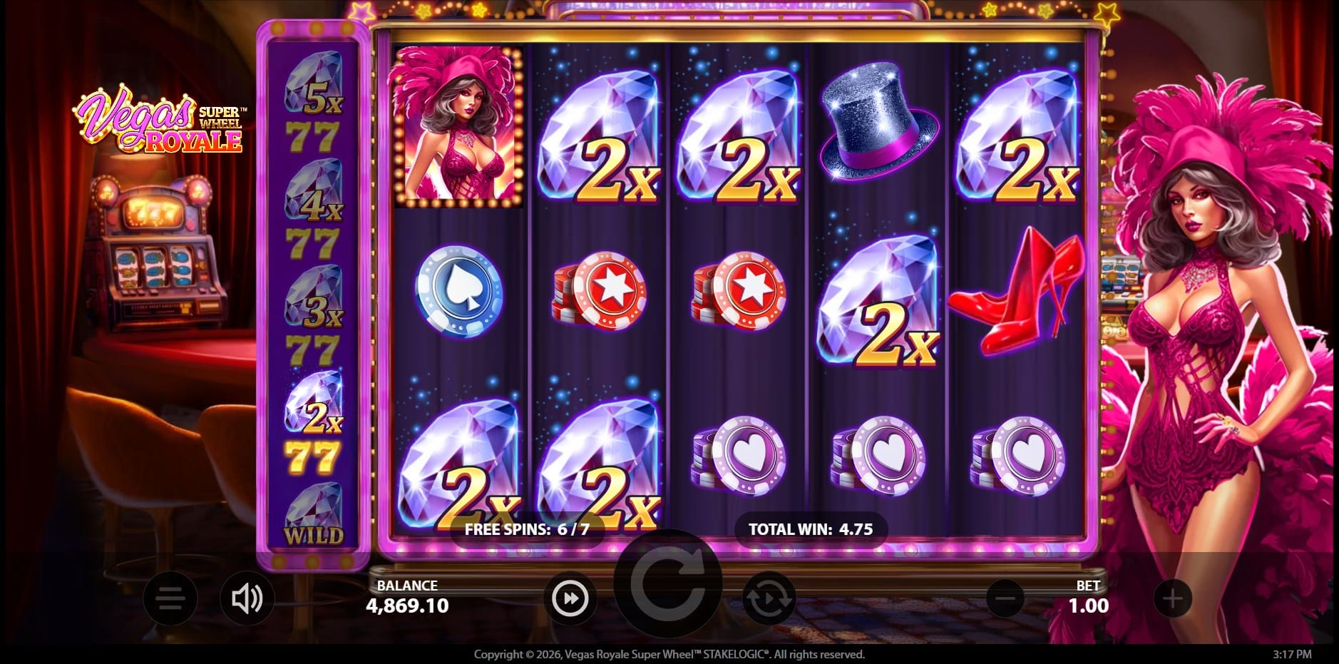 Vegas Royale Super Wheel slot