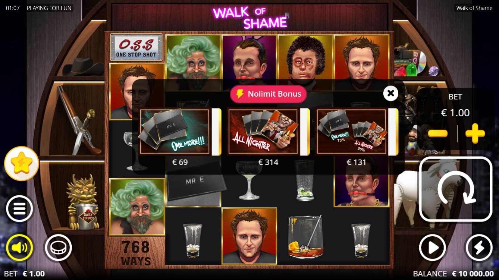 Walk of Shame slot