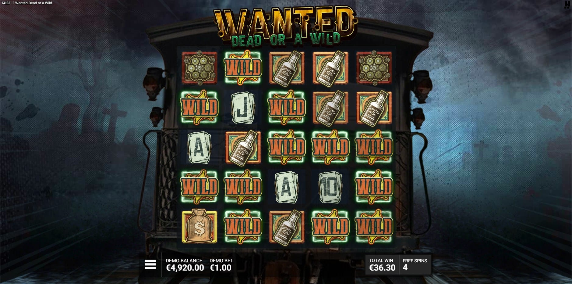 Wanted Dead or a Wild slot