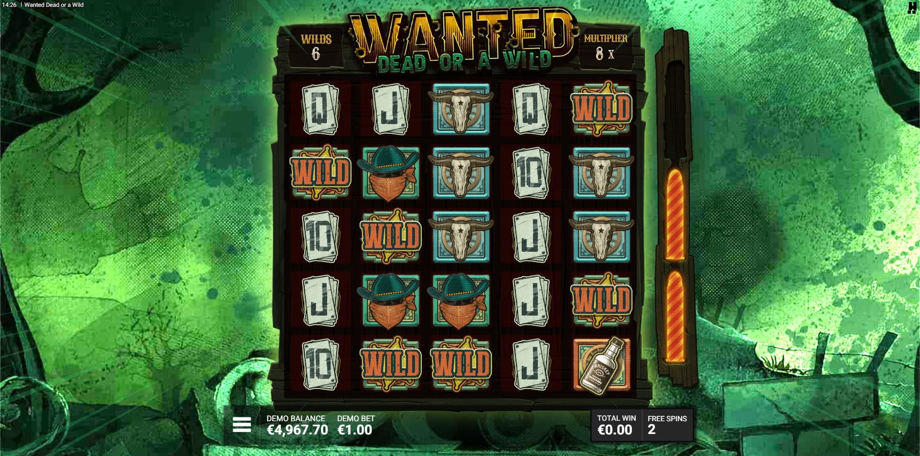 Wanted Dead or a Wild slot