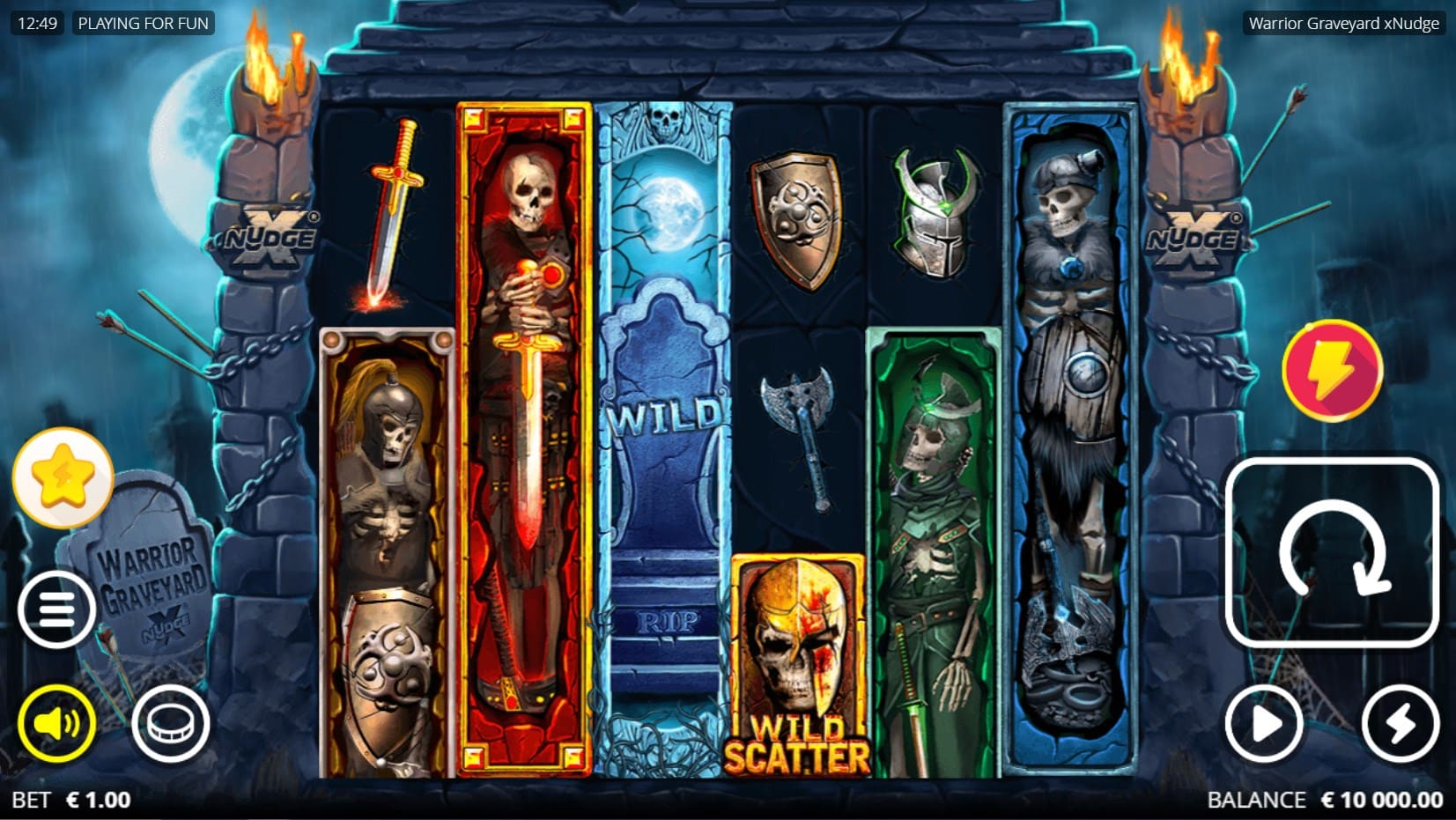 Warrior Graveyard xNudge slot