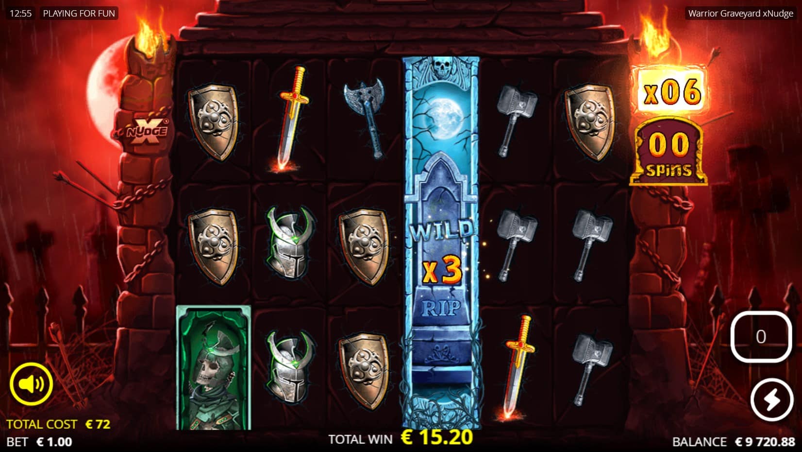 Warrior Graveyard xNudge slot