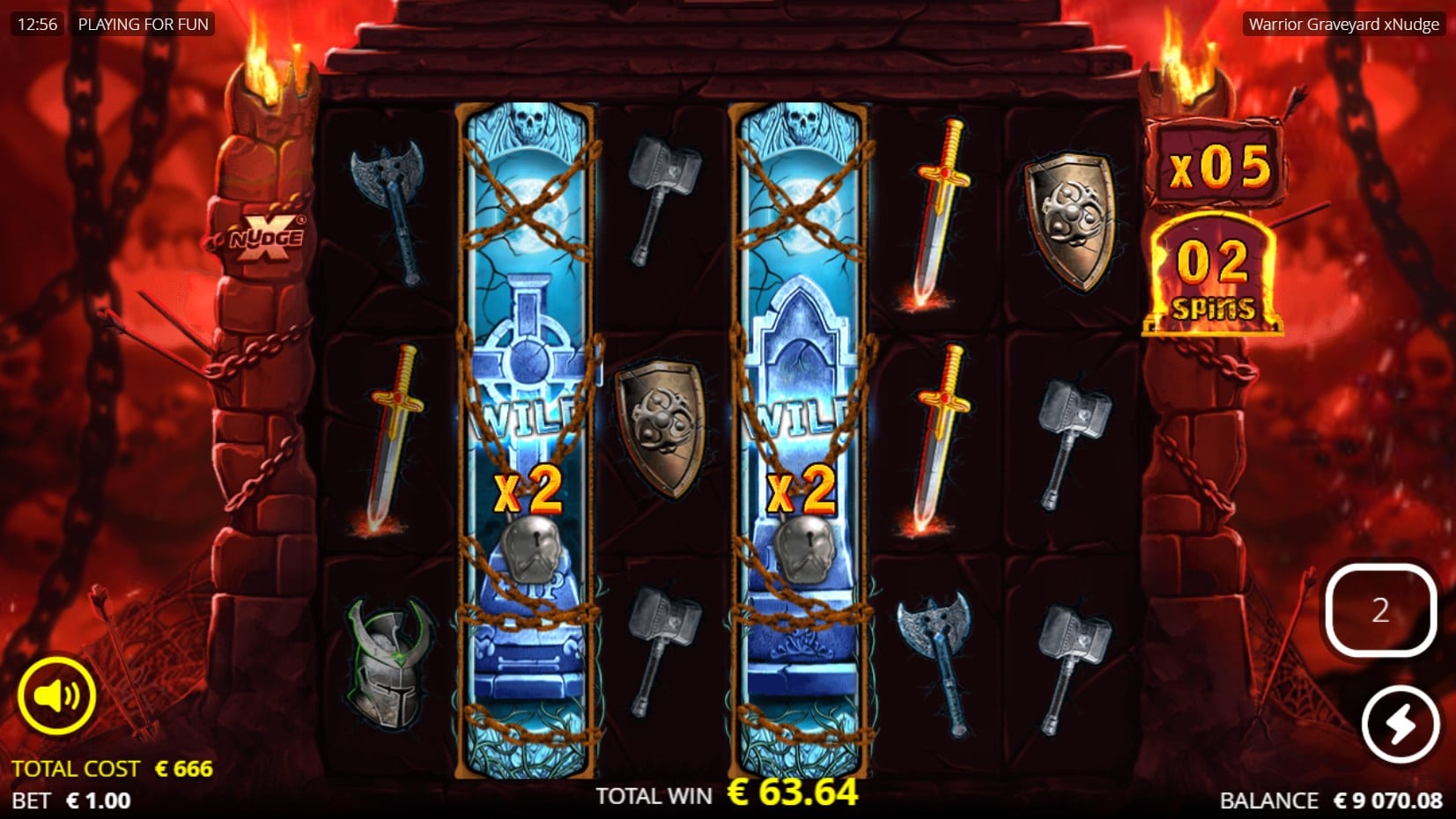 Warrior Graveyard xNudge slot