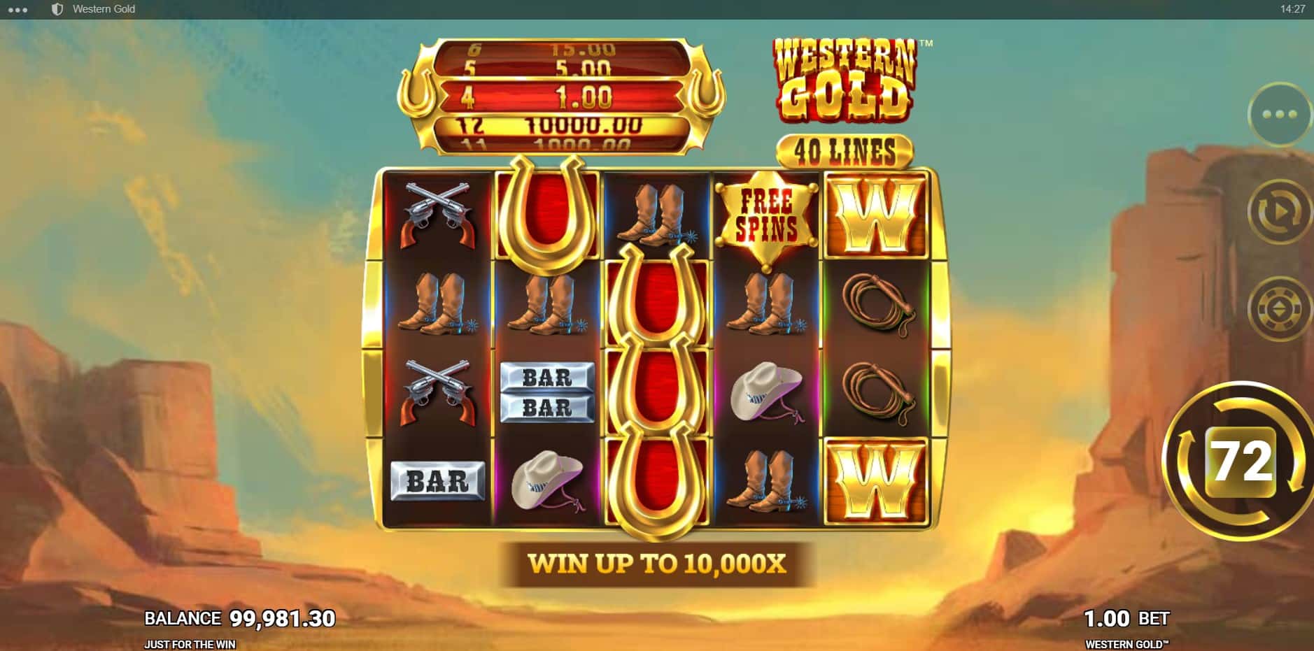 Western Gold slot