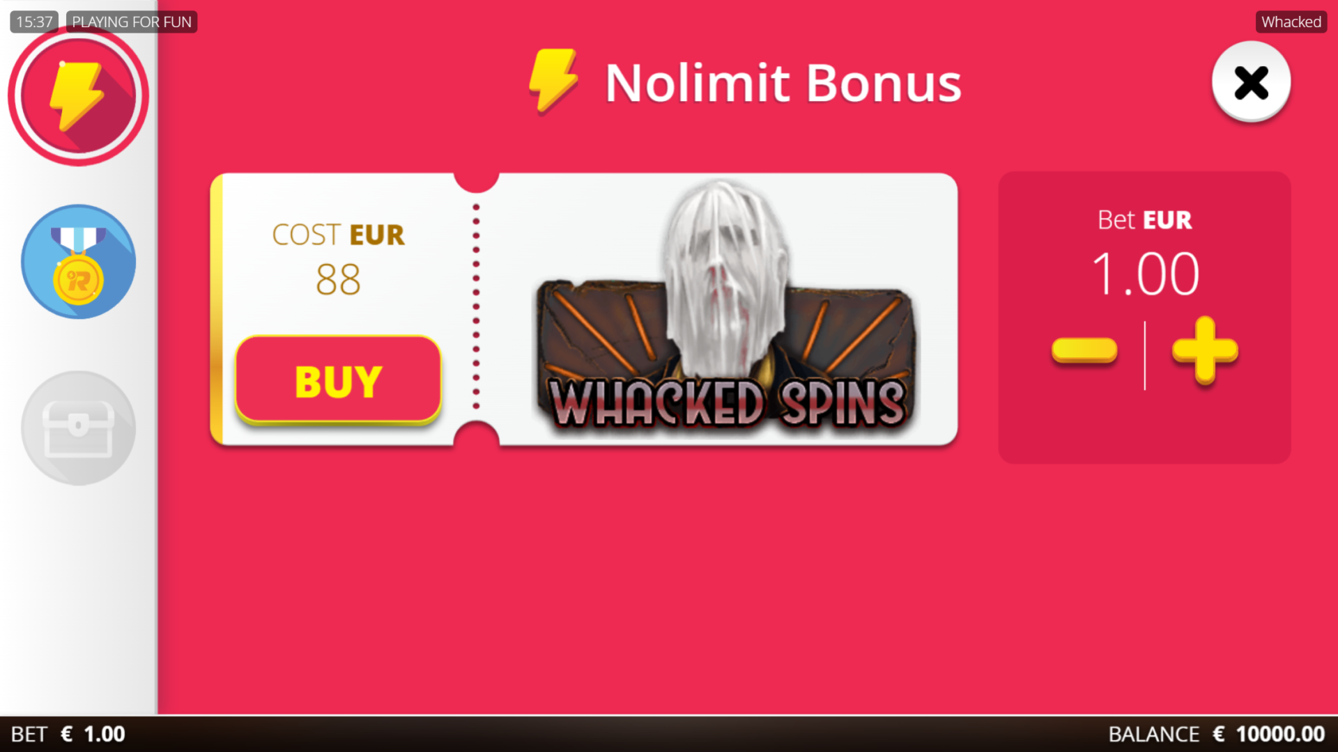 Whacked! Slot - Bonus Buy Option