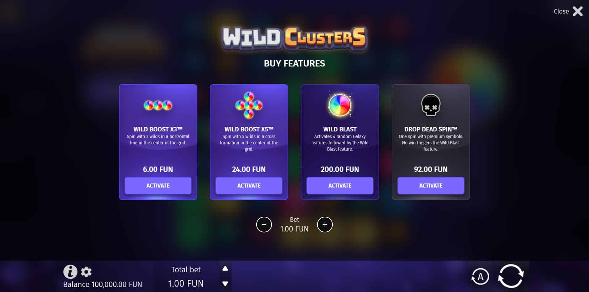 Wild Clusters slot