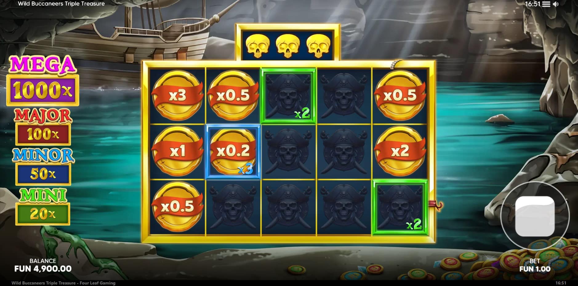 Wild Buccaneers Triple Treasure slot