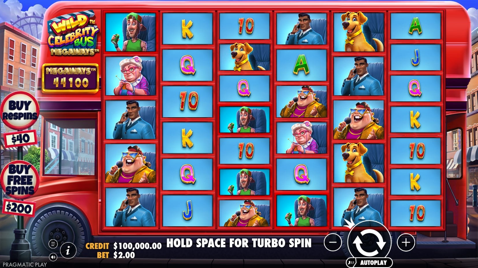 Wild Celebrity Bus Megaways slot