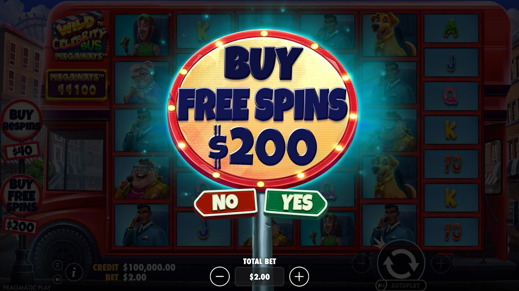 Wild Celebrity Bus Megaways slot