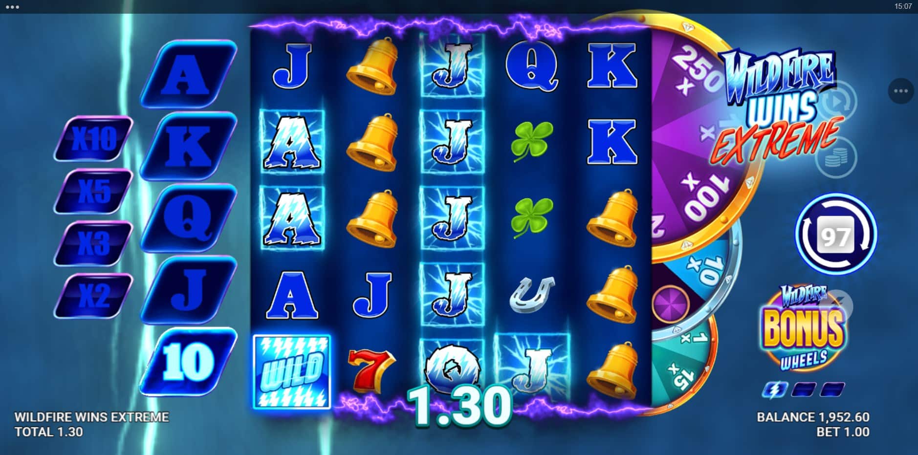 Wildfire Wins Extreme slot