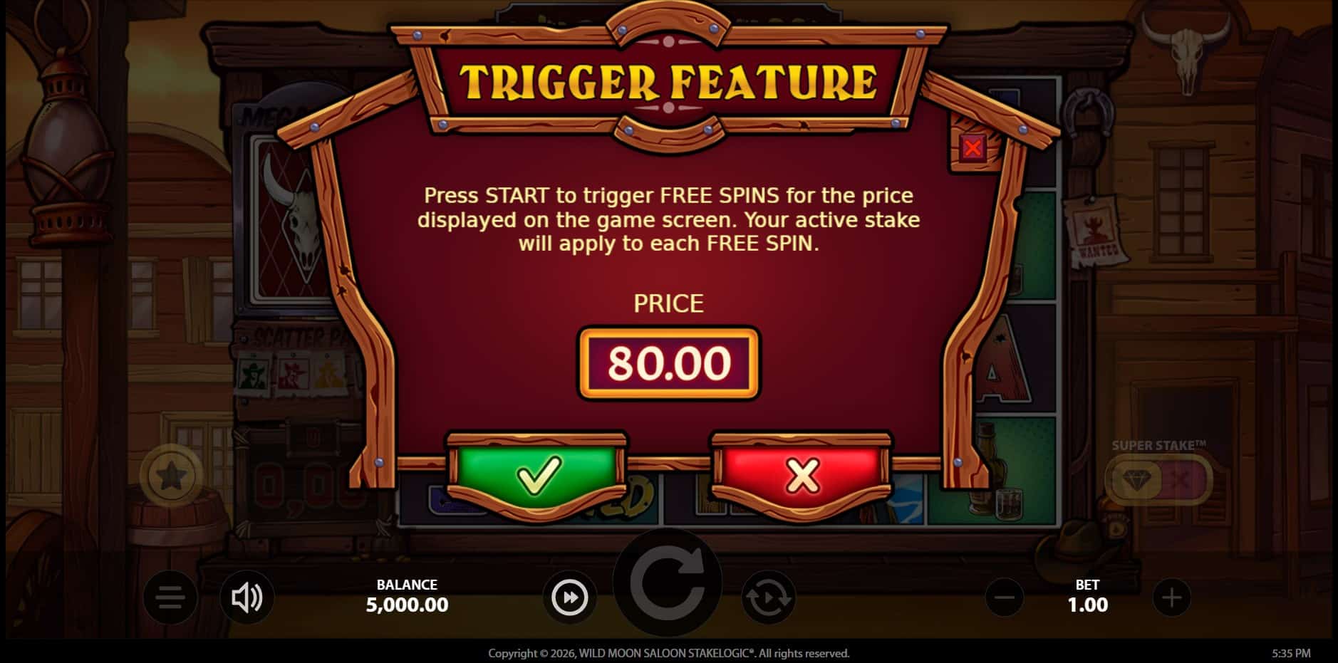 Wild Moon Saloon slot