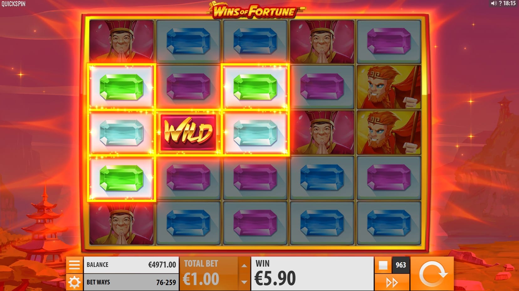 Wins of Fortune slot