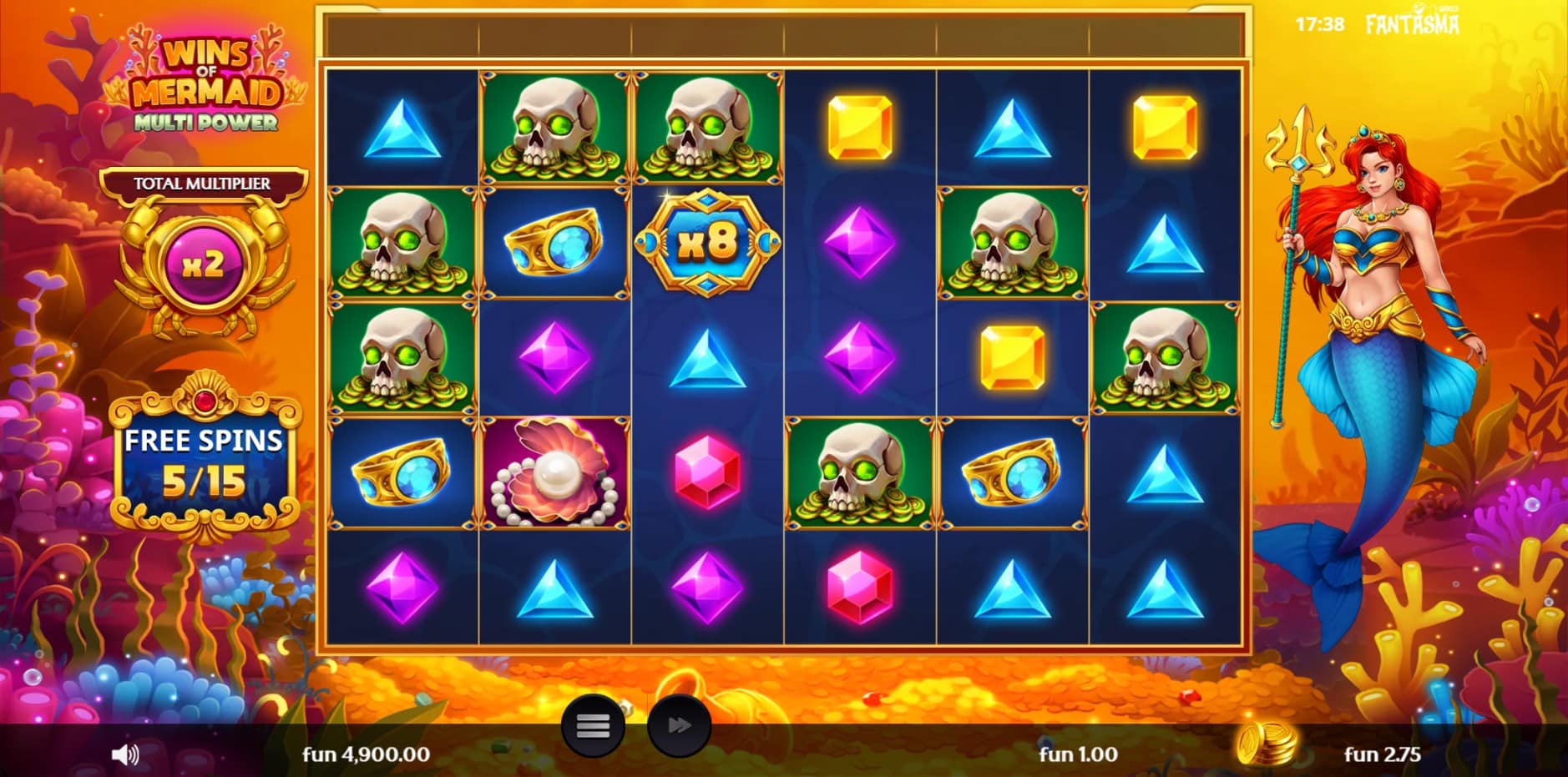 WIns of Mermaid Multipower slot