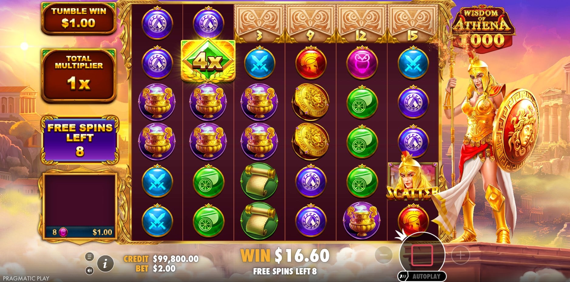 Wisdom of Athena 1000 slot