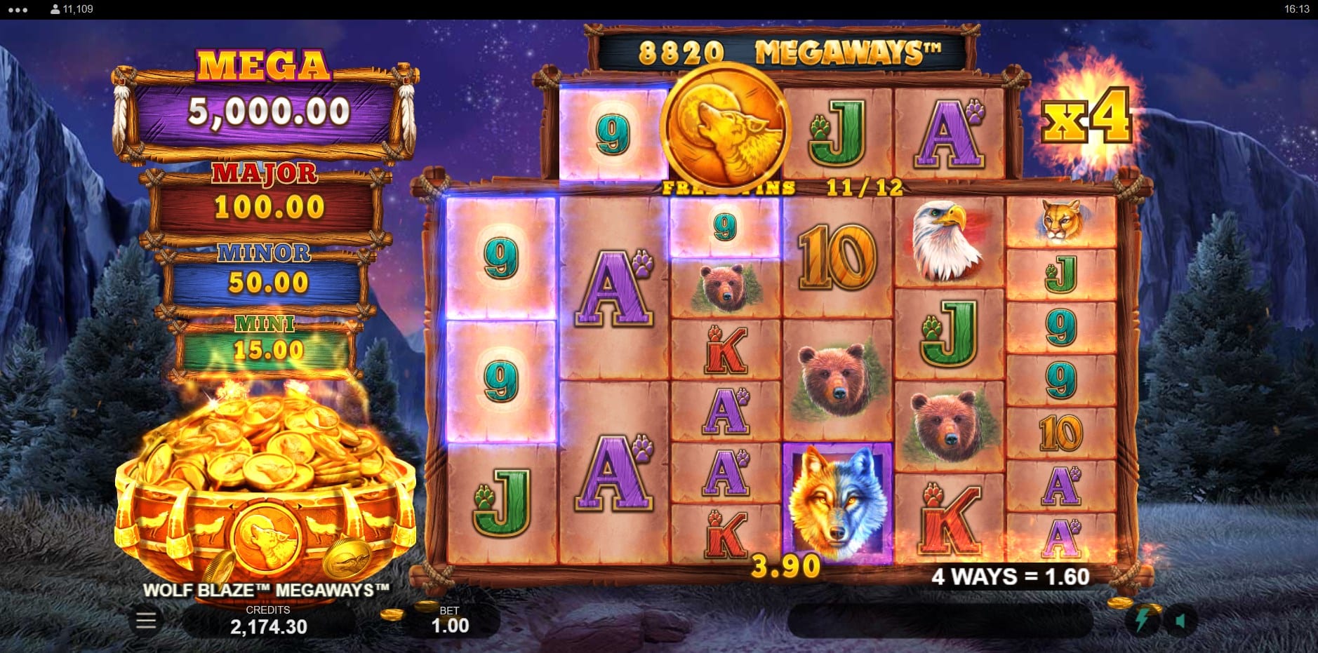 Wolf Blaze Megaways slot