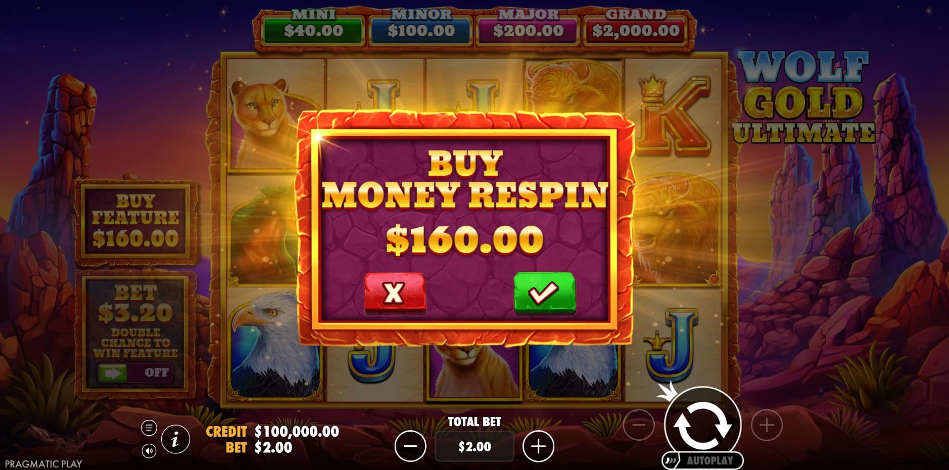 Wolf Gold Ultimate slot