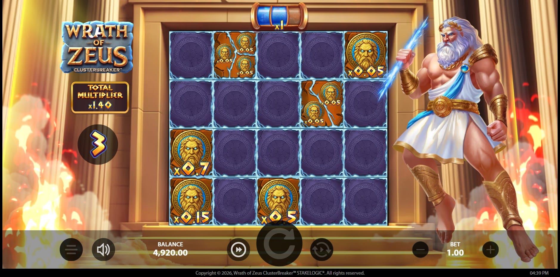 Wrath of Zeus ClusterBreaker slot