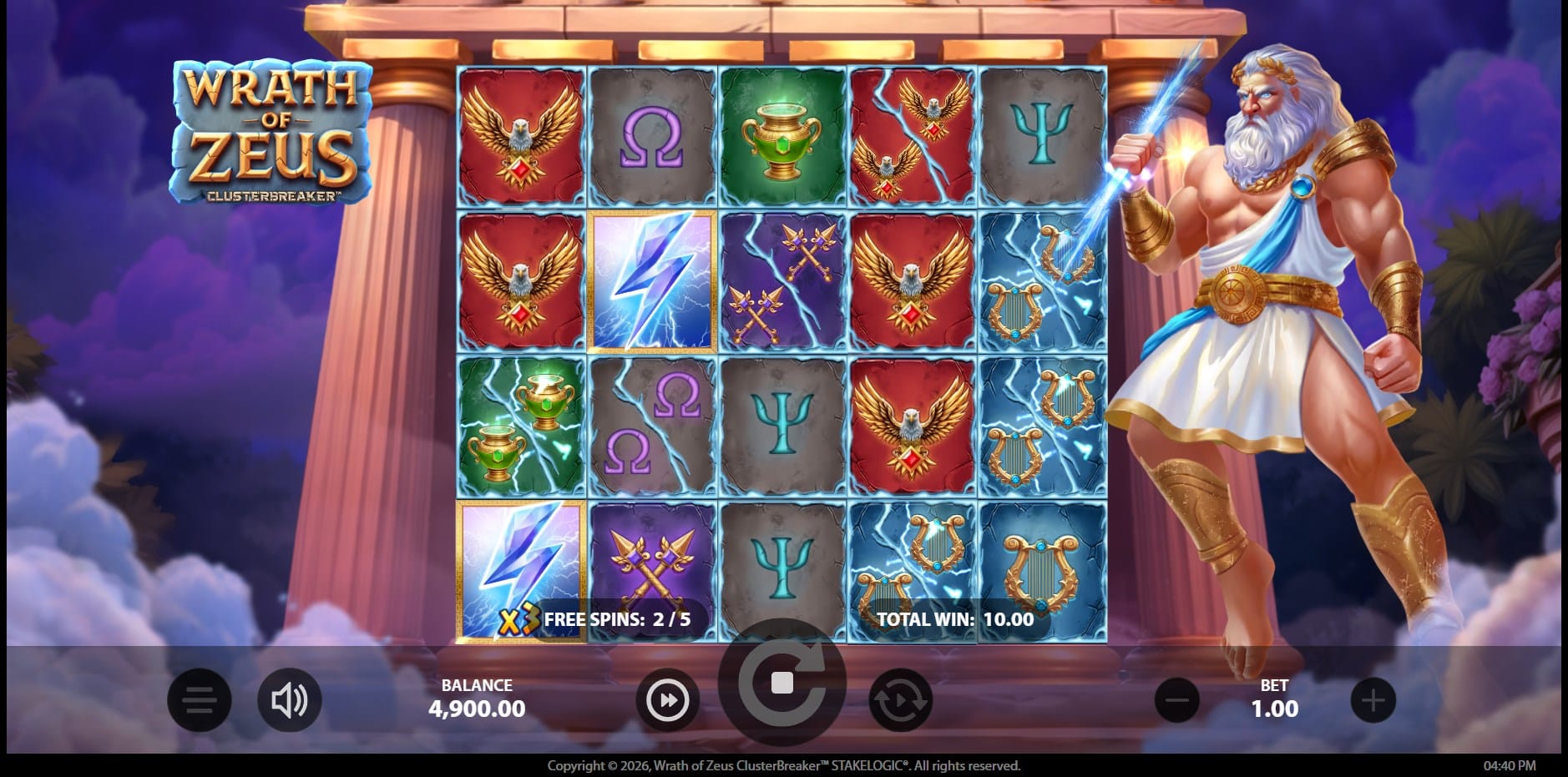 Wrath of Zeus ClusterBreaker slot