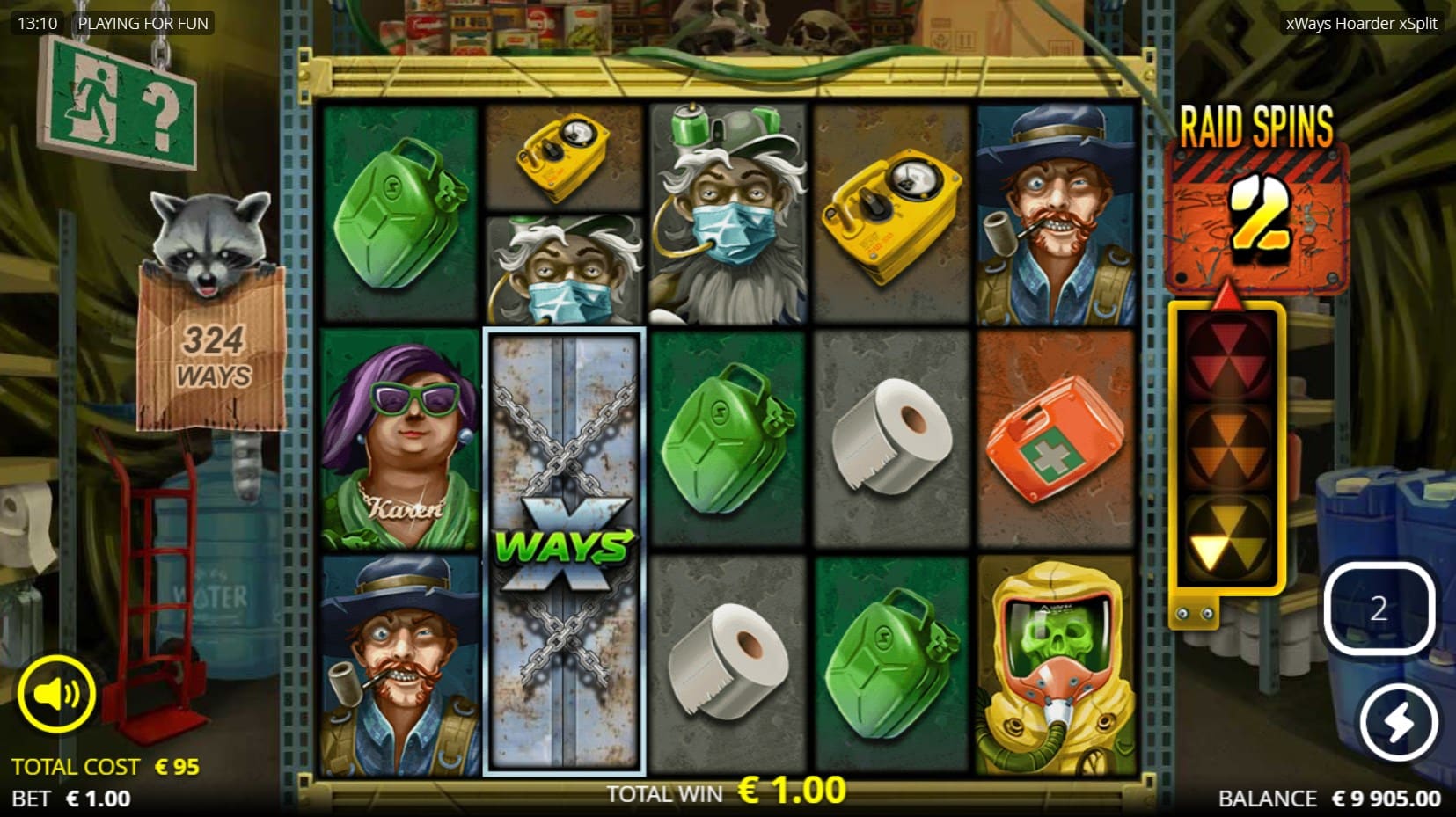 xWays Hoarder xSplit slot