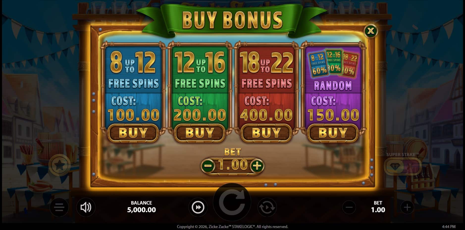 Zicke Zacke slot
